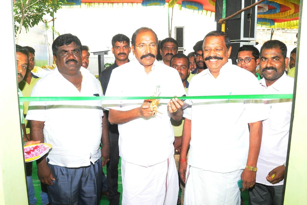 namma tiruchengode office opening by P. Thangamani (AIADMK) Minister for Electricity tamilnadu